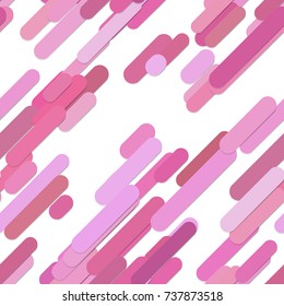 Seamless chaotic rounded diagonal stripe background pattern with lines in pink tones