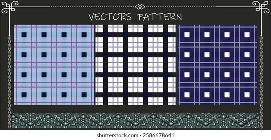 Seamless check Fabric pattern texture