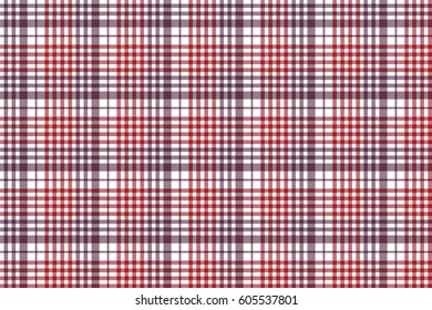 Seamless check fabric texture tablecloth pattern. Vector illustration.