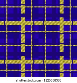 seamless check plaid pattern, cloth texture surface background.