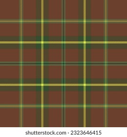 Seamless check plaid pattern. Dark tartan vector print for flannel shirt, skirt, blanket, throw, other modern spring summer autumn winter modern fashion fabric design