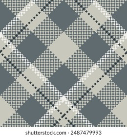 Seamless check plaid pattern set in Gray White, beige. tartan vector print for flannel shirt, skirt, blanket, throw, other modern spring summer autumn winter modern fashion fabric design.