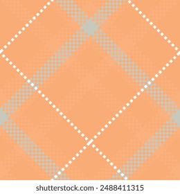 Seamless check plaid pattern set in Orange Gray White, beige. tartan vector print for flannel shirt, skirt, blanket, throw, other modern spring summer autumn winter modern fashion fabric design.