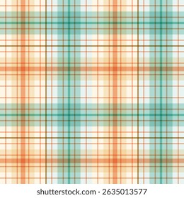 Padrão de xadrez sem costura definido em azul, laranja, creme, bege. tartan vetor impressão para camisa de flanela, saia, cobertor, jogar, outro moderno primavera verão outono inverno moderno design de tecido de moda.