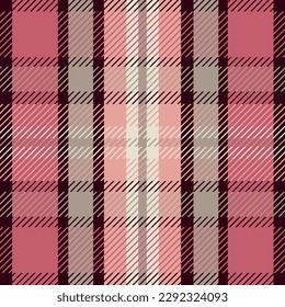 Seamless check plaid pattern, vector print for a flannel shirt, skirt, blanket, throw, and other modern spring summer autumn winter modern fashion fabric designs.