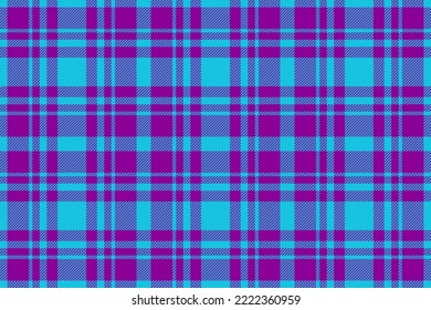 Seamless check tartan. Background texture textile. Pattern vector fabric plaid in turquoise and pink colors.