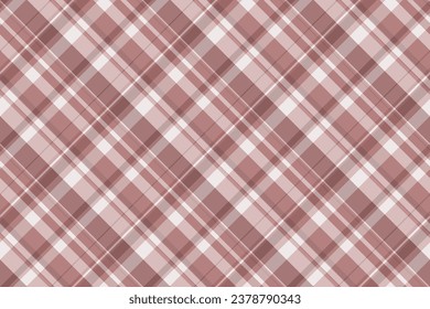 Seamless check tartan of textile plaid fabric with a pattern vector background texture in pastel and light colors.