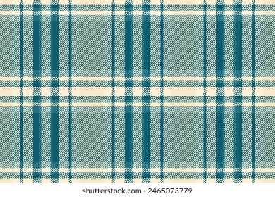 Nahtlose Kontrolle der Textur von kariertem Textil Tartan mit einem Vektorgrafik Hintergrund Stoffmuster in Cyan und Papaya Peitschenfarben.