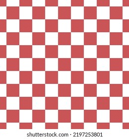 Seamless checker pattern background. Pastel checkerboard square with variouse texture decoration.
