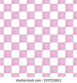 Seamless checker pattern background. Pastel checkerboard square with variouse texture decoration.