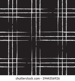 Seamless checkered background. Intermittent indistinct lines create a grid pattern. Monochrome texture.
