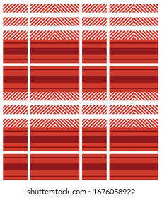 Seamless Checkered black and red plaid tartan pattern. Colorful fabric print texture.