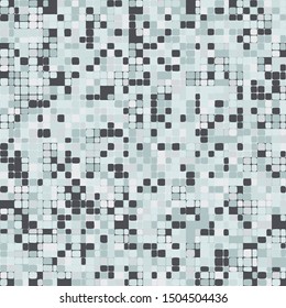 Seamless checkered camouflage. Colored spots painted chaotically.