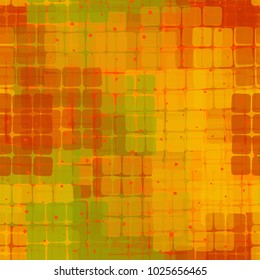 Seamless checkered camouflage. The intersecting sixteen-cell fragments located at random form an unusual pattern.