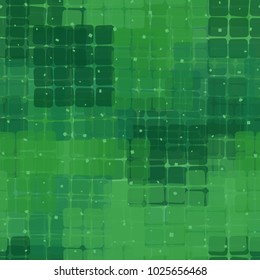 Seamless checkered camouflage. The intersecting sixteen-cell fragments located at random form an unusual pattern.