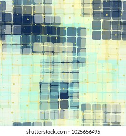 Seamless checkered camouflage. The intersecting sixteen-cell fragments located at random form an unusual pattern.
