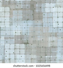 Seamless checkered camouflage. The intersecting sixteen-cell fragments located at random form an unusual pattern.