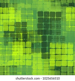 Seamless checkered camouflage. The intersecting sixteen-cell fragments located at random form an unusual pattern.