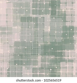 Seamless checkered camouflage. The intersecting sixteen-cell fragments located at random form an unusual pattern.