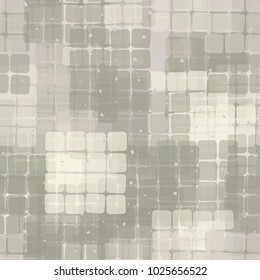 Seamless checkered camouflage. The intersecting sixteen-cell fragments located at random form an unusual pattern.