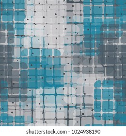 Seamless checkered camouflage. Original drawing for backgrounds and textiles.