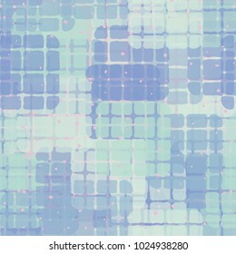 Seamless checkered camouflage. Original drawing for backgrounds and textiles.
