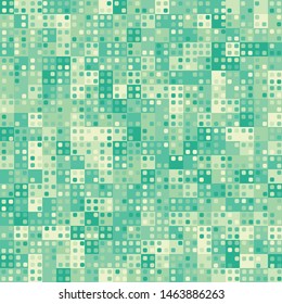 Seamless checkered camouflage. Small rounded squares. Hash color.
