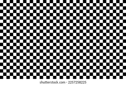 Fondo de tablero de ajedrez sin foco. Fondo blanco y negro para damero y ajedrez. Patrón cuadrado con cuadrícula. Piso de cuadros, pizarra y mesa.