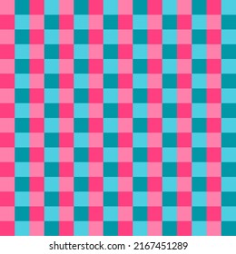 Seamless Checkered Geometric pattern. Memphis design. Hipster style vector geo background.