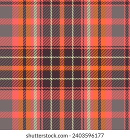 Seamless checkered geometric pattern with weaven textrure. Colorful tartan plaid background