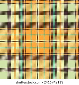 Seamless checkered geometric pattern with weaven textrure. Colorful tartan plaid background