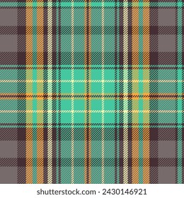 Seamless checkered geometric pattern with weaven textrure. Colorful tartan plaid background