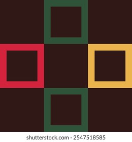 Padrão de grade linear quadriculado contínuo para Natal, Natal e Feliz Ano Novo. Quadrados em cores festivas design geométrico. Fundo de vetor de feriado para impressões em um têxtil.