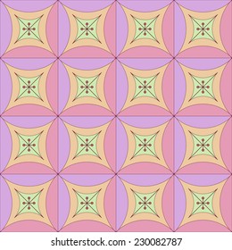 Seamless checkered pattern with bright purple and bright pink colors