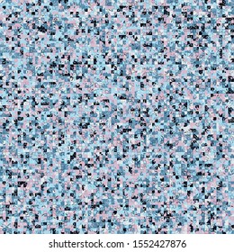 Seamless checkered pattern consisting of squares broken by curved lines with strokes and chaos of smoll strokes. Harmonious color combinations.