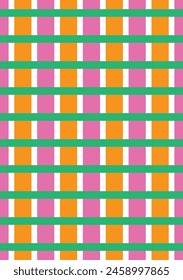 Seamless checkered pattern design. Bright checkered background. Vector illustration.