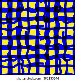 Seamless checkered pattern For fabric print,  wallpaper, wrapping paper, greeting, business cards. Abstract vector pattern.
