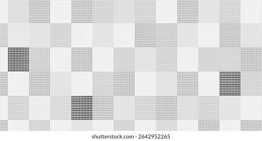 Seamless checkered pattern in gray, black, white, beige colors. vector illuatration