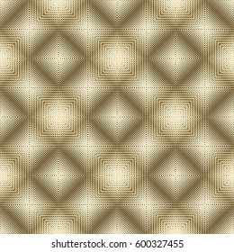 Seamless checkered pattern. Interlacing of squares. A web of fine lines.