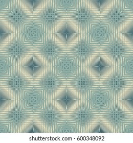 Seamless checkered pattern. Interlacing of squares. A web of fine lines.