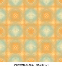 Seamless checkered pattern. Interlacing of squares. A web of fine lines.