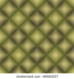 Seamless checkered pattern. Interlacing of squares. A web of fine lines.
