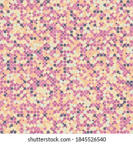 Seamless checkered pattern. Jagged, quivering lines. Blue, pink and purple shades.