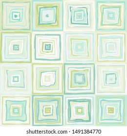 Seamless checkered pattern made with a rough brush. Colors of summer mood. Chaos of shades.