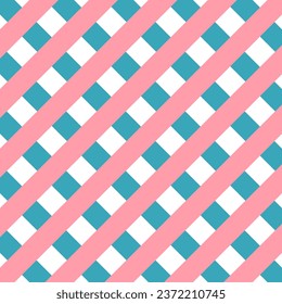 Seamless checkered pattern in pink and blue colors.