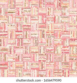 Seamless checkered pattern. Striped squares alternate in a checkerboard pattern. Randomly colored. Harmoniously selected paints.