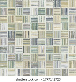 Seamless checkered pattern. The texture consists of striped squares. Randomly colored. Harmoniously selected paints.
