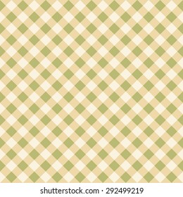 Seamless Checkered Plaid Fabric Pattern Texture in Natural Earth Colour Tones