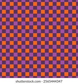  A seamless checkered plaid pattern featuring a vibrant combination of  tones. The design incorporates a herringbone texture within squares, making it perfect for textiles, fabric designs, 