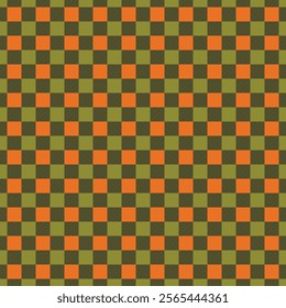  A seamless checkered plaid pattern featuring a vibrant combination of  tones. The design incorporates a herringbone texture within squares, making it perfect for textiles, fabric designs, 